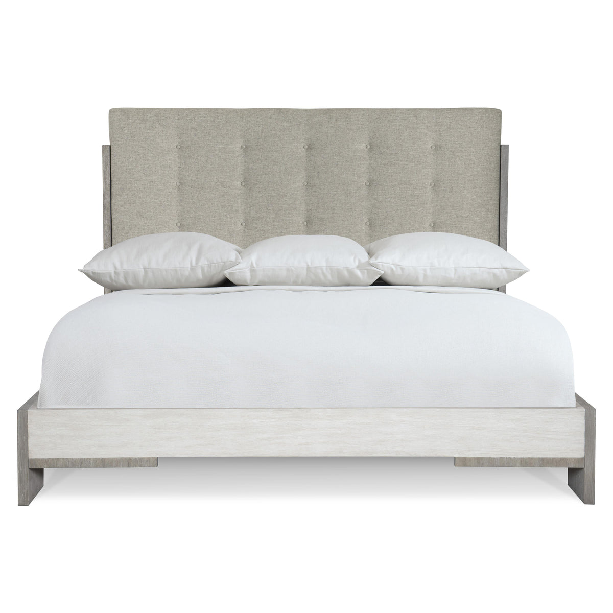 Foundations Light Shale California King Panel Bed - Ornate Home