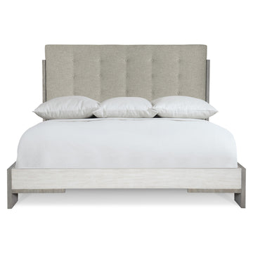 Foundations Light Shale/Linen/Beige/Tan Panel King Bed - Ornate Home