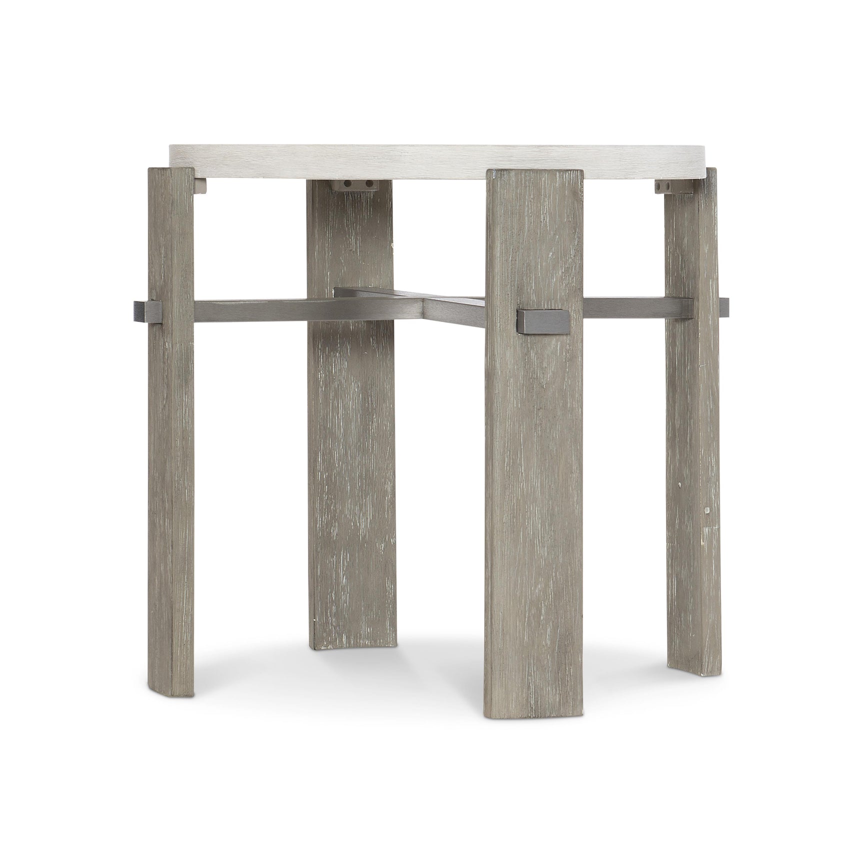 Foundations Light Shale/Linen Side Table - Ornate Home