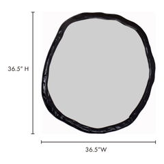 Foundry Black Large Mirror - Ornate Home