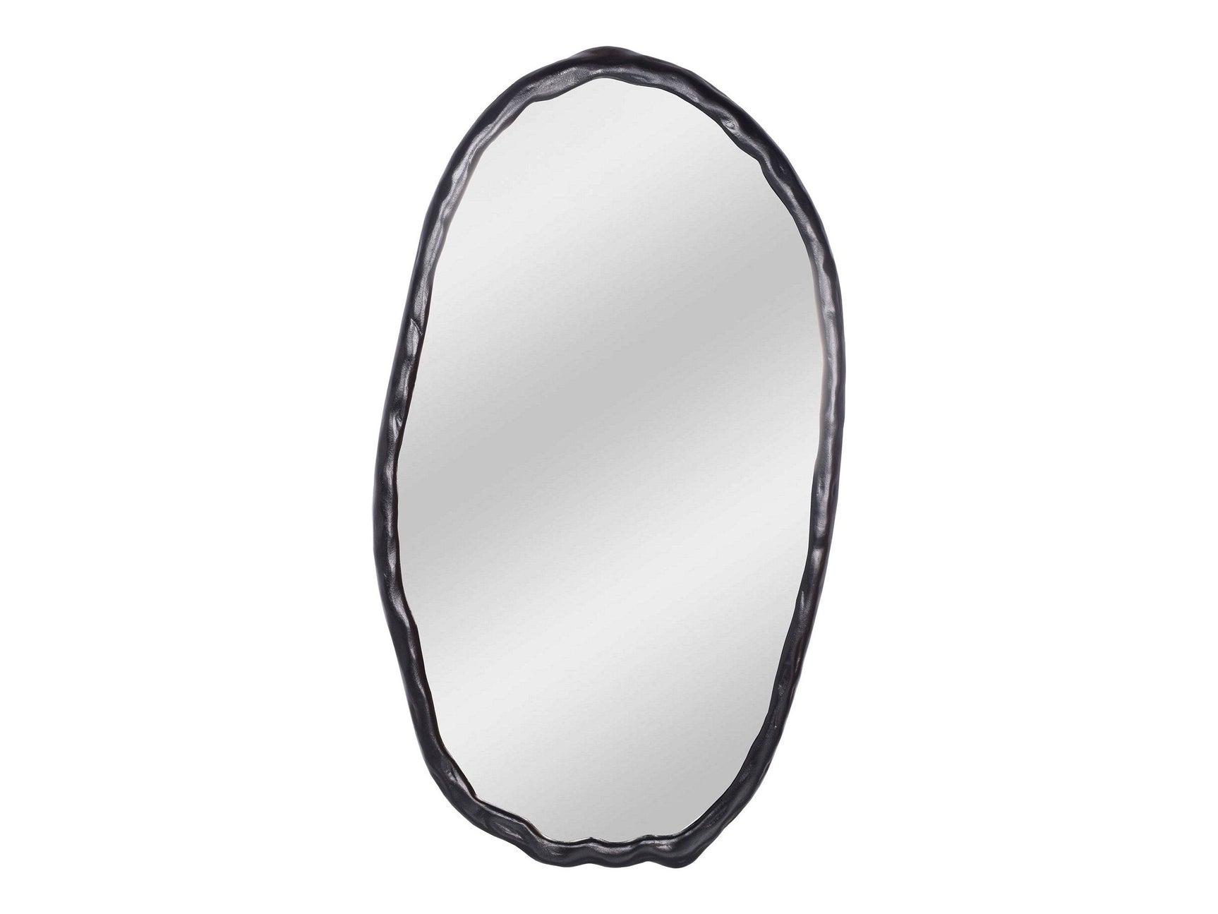Foundry Black Oval Mirror - Ornate Home