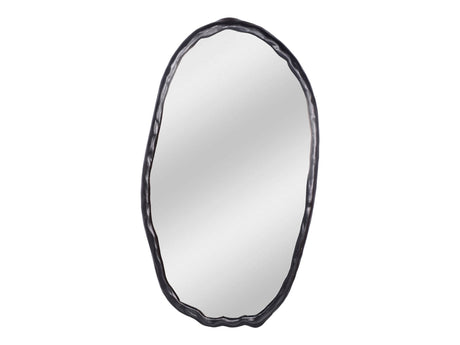 Foundry Black Oval Mirror - Ornate Home