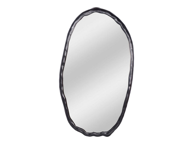 Foundry Black Oval Mirror - Ornate Home