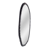 Foundry Black Oval Mirror - Ornate Home
