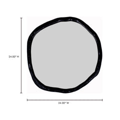 Foundry Black Small Mirror - Ornate Home