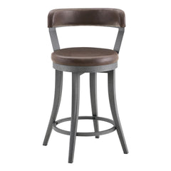 Foundry Brown Swivel Counter Height Chair - Ornate Home