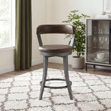 Foundry Brown Swivel Counter Height Chair - Ornate Home