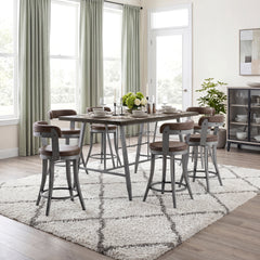 Foundry Brown Swivel Counter Height Chair - Ornate Home