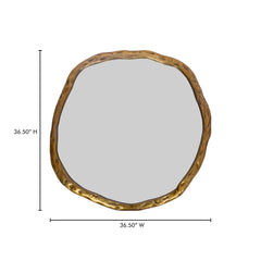 Foundry Gold Large Mirror - Ornate Home
