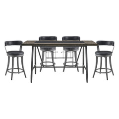 Foundry Gray 5pc Dining Set - Ornate Home
