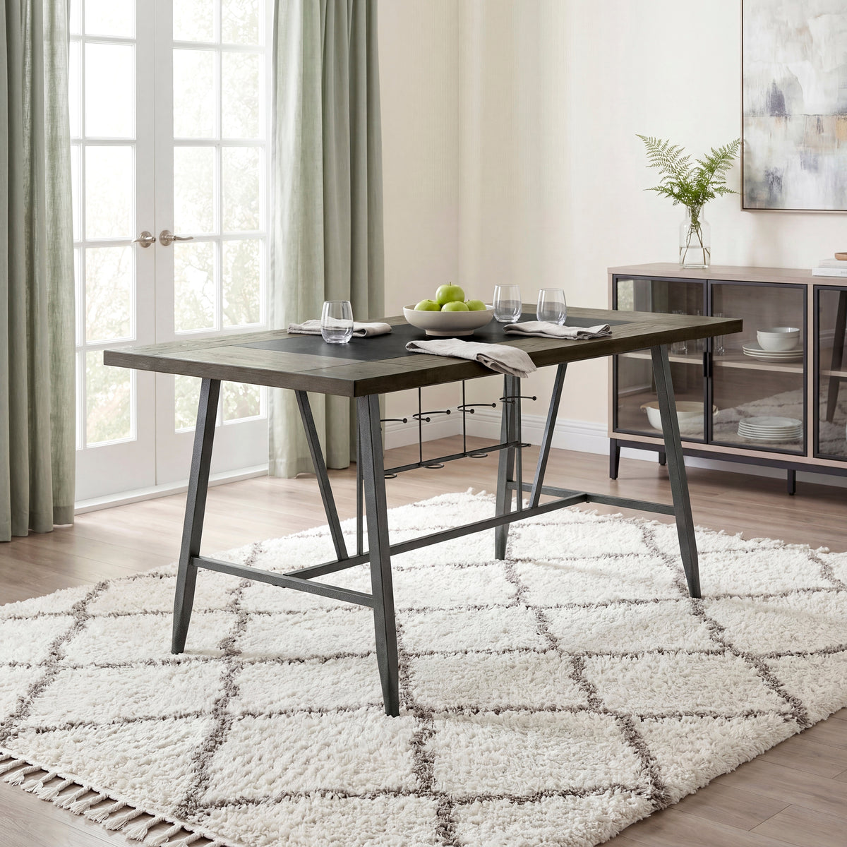 Foundry Gray Counter Height Table - Ornate Home