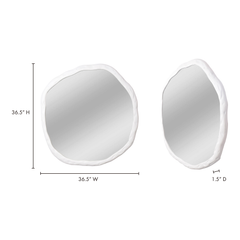 Foundry White Large Mirror - Ornate Home