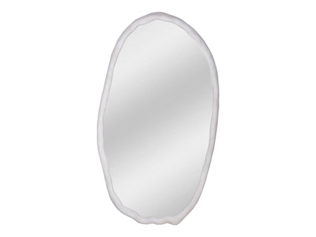 Foundry White Oval Mirror - Ornate Home
