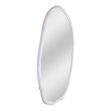 Foundry White Oval Mirror - Ornate Home