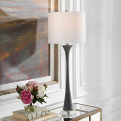 Fountain Black Stone Buffet Lamp - Ornate Home