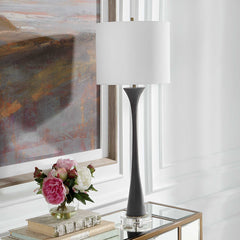 Fountain Black Stone Buffet Lamp - Ornate Home