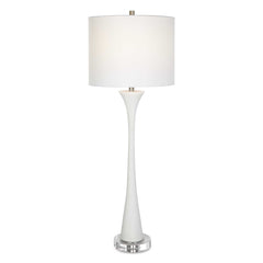 Fountain White Marble Buffet Lamp - Ornate Home