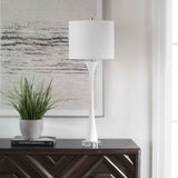 Fountain White Marble Buffet Lamp - Ornate Home