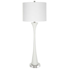 Fountain White Marble Buffet Lamp - Ornate Home