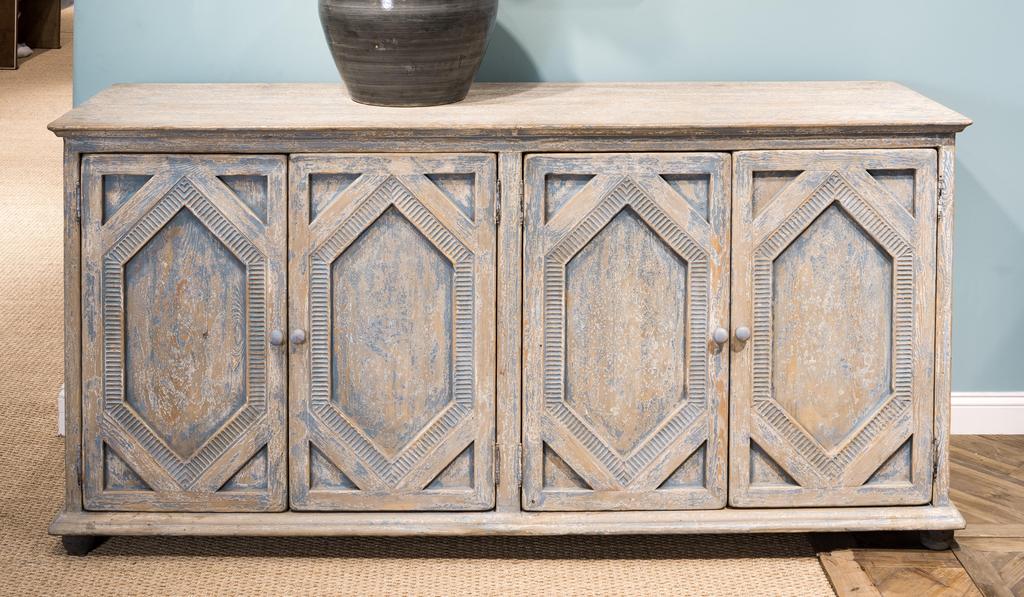 Four Diamonds Blue Sideboard - Ornate Home