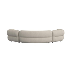 Four Seasons Woolen Camel Sectional with 6 Pillows - Ornate Home