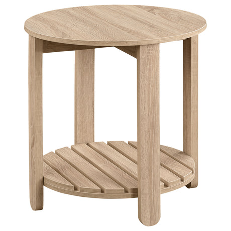 Fowler Natural End Table - Ornate Home