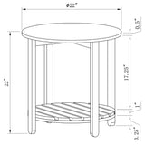Fowler Natural End Table - Ornate Home