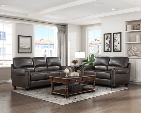 Foxborough Brown Loveseat - Ornate Home