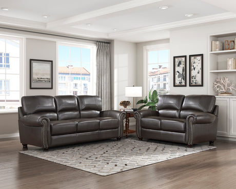 Foxborough Brown Loveseat - Ornate Home
