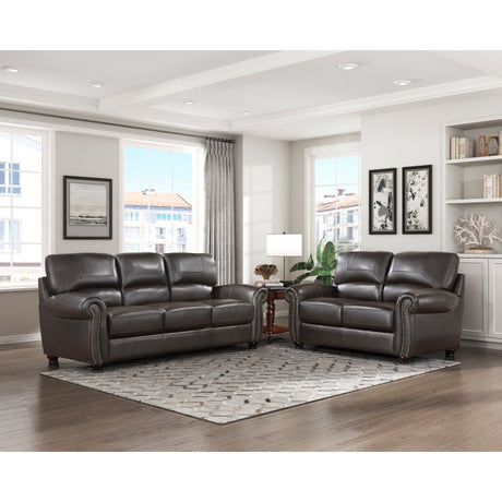 Foxborough Brown Loveseat - Ornate Home