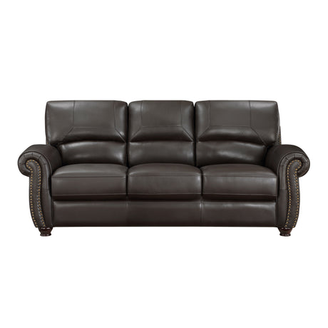 Foxborough Dark Brown Sofa & Loveseat - Ornate Home