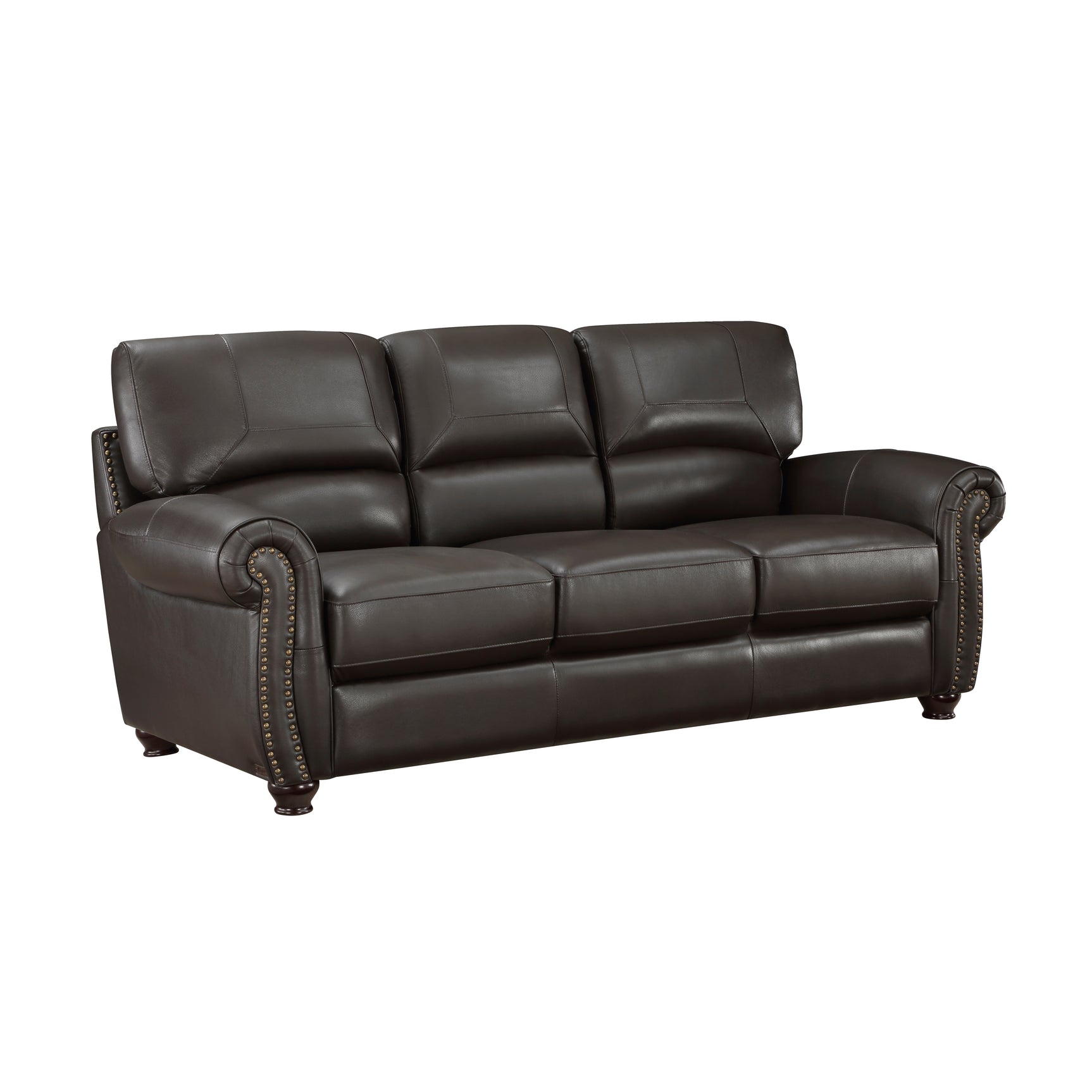 Foxborough Dark Brown Sofa & Loveseat - Ornate Home