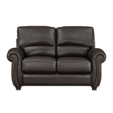 Foxborough Dark Brown Sofa & Loveseat - Ornate Home