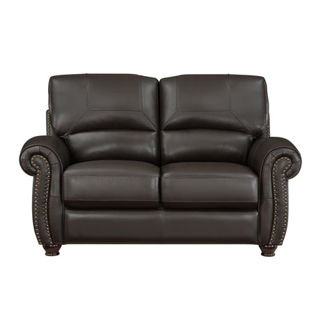 Foxborough Dark Brown Sofa & Loveseat - Ornate Home