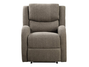 Foxcroft Brown Chenille Power Reclining Chair - Ornate Home