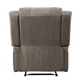 Foxcroft Brown Chenille Power Reclining Chair - Ornate Home