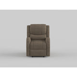 Foxcroft Brown Chenille Power Reclining Chair - Ornate Home