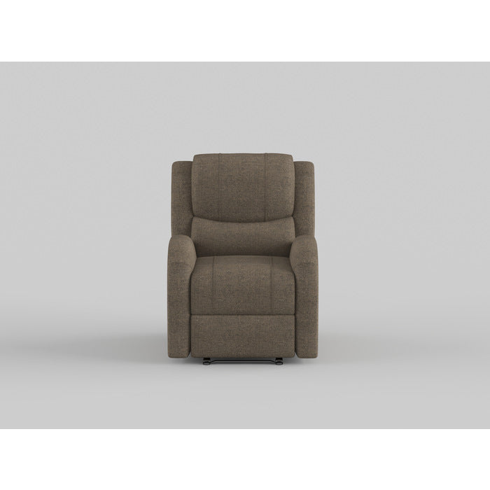 Foxcroft Brown Chenille Power Reclining Chair - Ornate Home