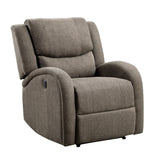 Foxcroft Brown Chenille Power Reclining Chair - Ornate Home
