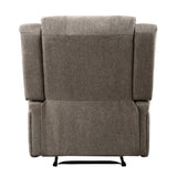 Foxcroft Brown Chenille Power Reclining Chair - Ornate Home