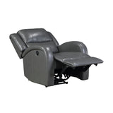 Foxcroft Gray Power Reclining Chair - Ornate Home