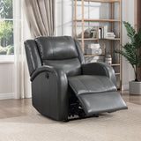 Foxcroft Gray Power Reclining Chair - Ornate Home