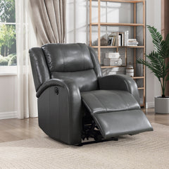 Foxcroft Gray Power Reclining Chair - Ornate Home