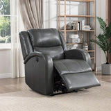 Foxcroft Gray Power Reclining Chair - Ornate Home