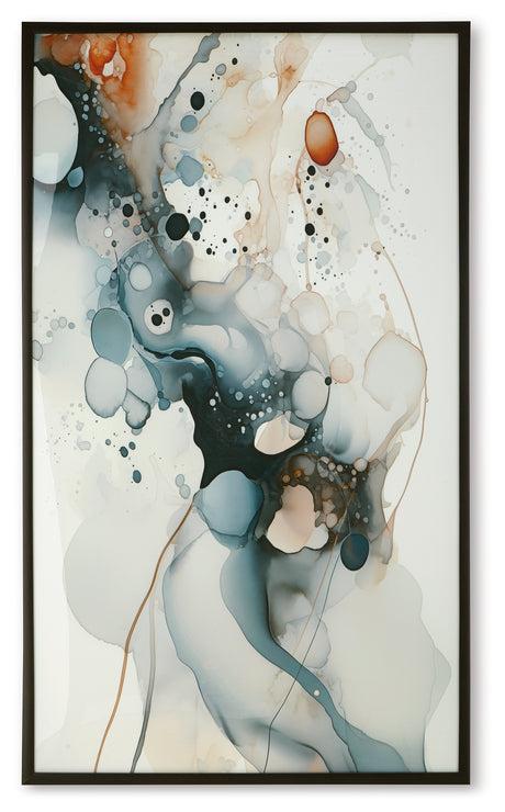 Foxenburg Blue/Amber/White Wall Art - Ornate Home