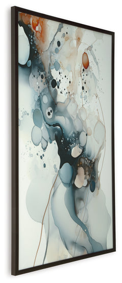 Foxenburg Blue/Amber/White Wall Art - Ornate Home