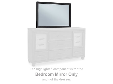 Foyland Black Bedroom Mirror - Ornate Home