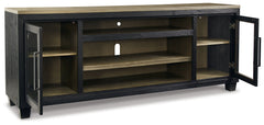 Foyland Black & Brown 83" TV Stand - Ornate Home