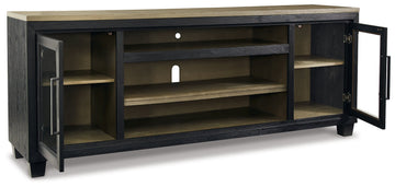 Foyland Black & Brown 83" TV Stand - Ornate Home
