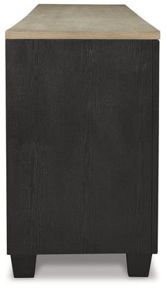 Foyland Black & Brown 83" TV Stand - Ornate Home